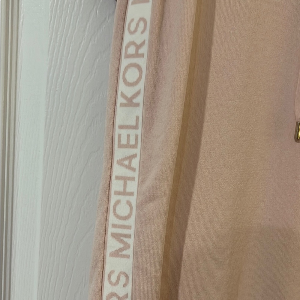 Michael Kors Powder Blush Hooded T-Shirt Dress - Picture 3 of 4